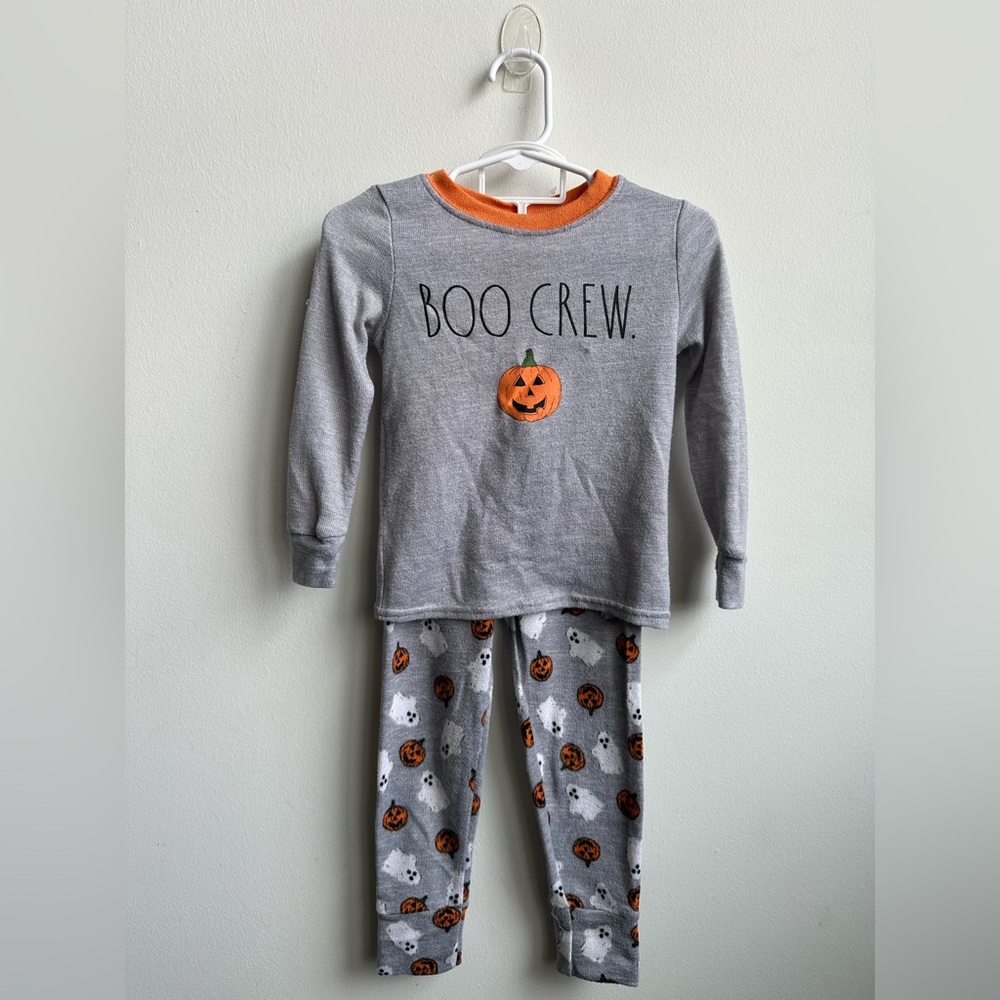 Rae Dunn Boo Crew Kids Costume - Gray and Orange